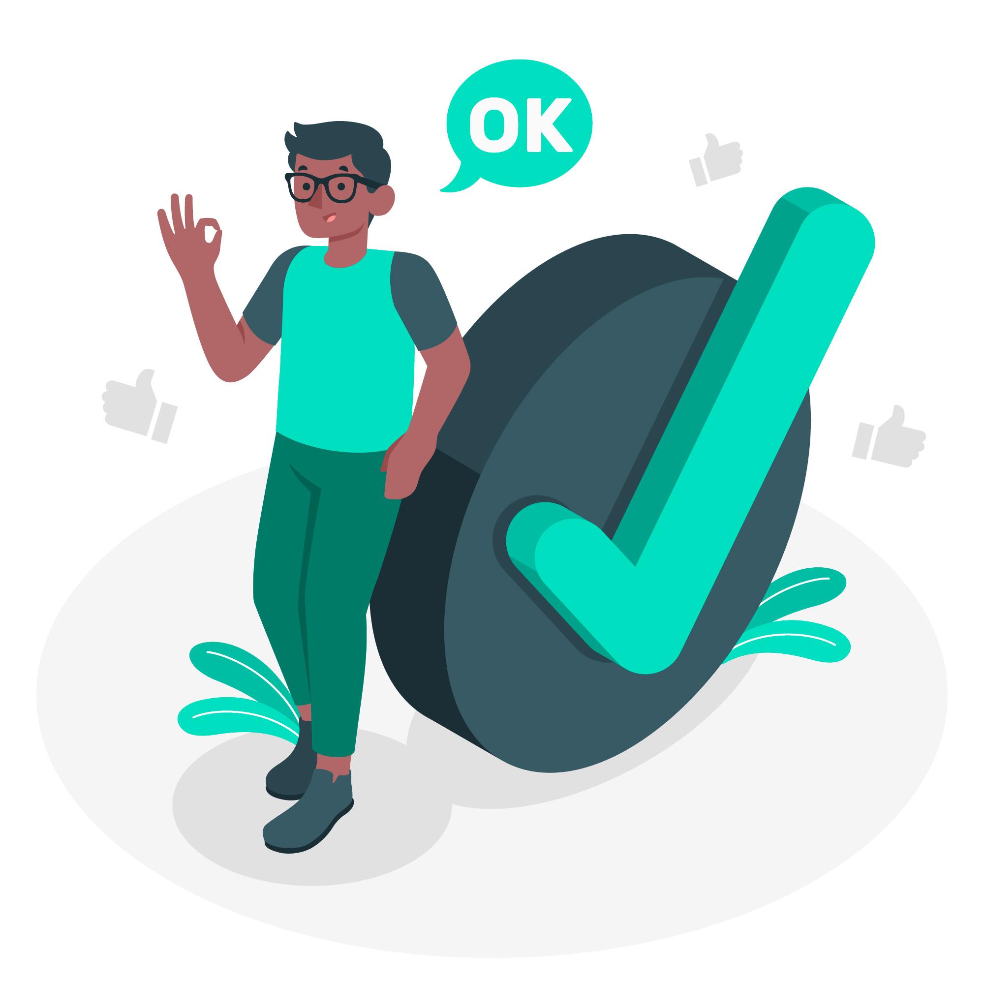 Verified Tick Illustration